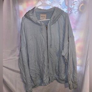 American Eagle Outfitters Light Blue Hoodie